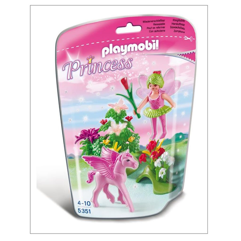 PLAYMOBIL Fairies - Prinzessin Fee mit Pegasus und Blumen Spielfiguren-Sets 5351 PLAYMOBIL