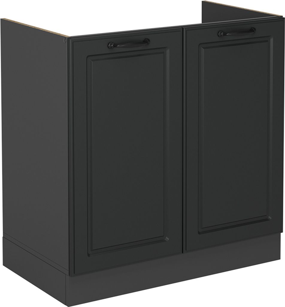 Spülenunterschrank Vicco R-Line Anthrazit Landhaus 80 cm Produktbild 