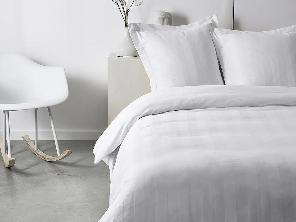 Linge de lit 240x260 cm Aujourd'hui Blate pour grand lit double craie