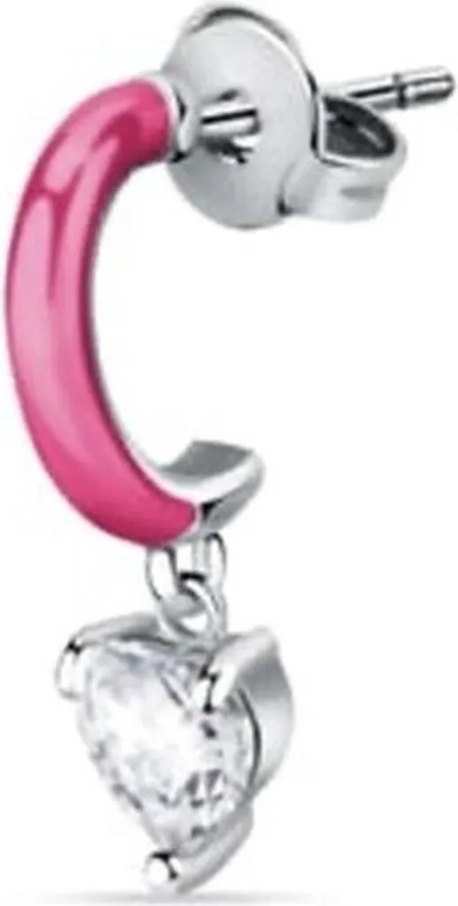 Orecchino Singolo Cuore La Petite Story LPS02AQM35 | Design Acciaio