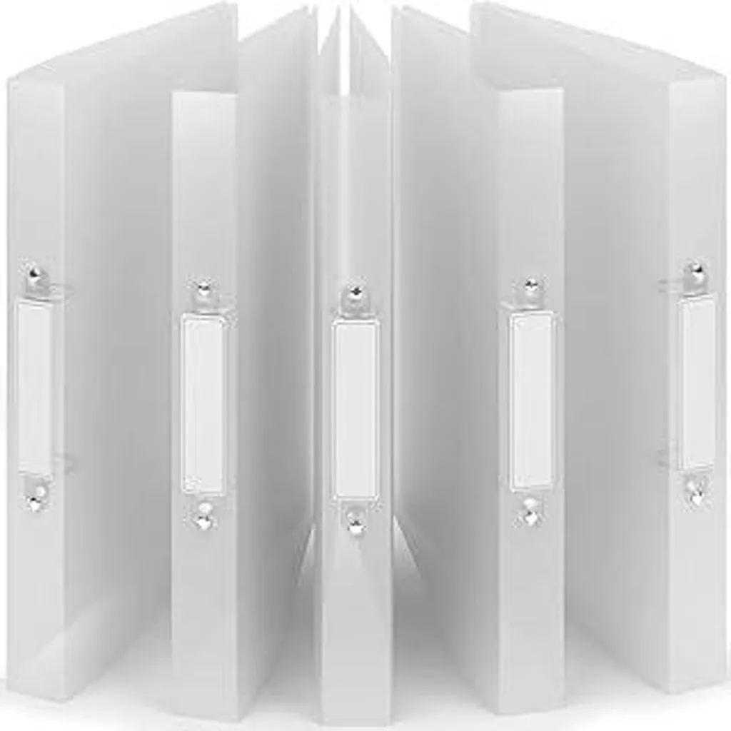 Set 5 Raccoglitori A4 Stretti Dorso 3,5cm - Colori Naturali Aria