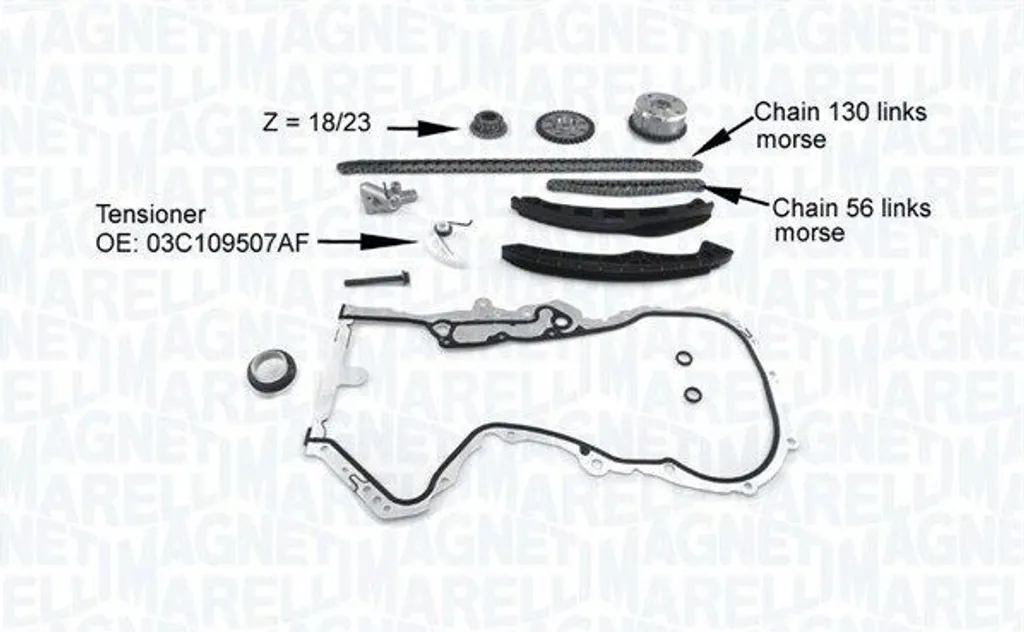Kit de Chaîne de Distribution et Pompe à Huile pour Moteur Thermique