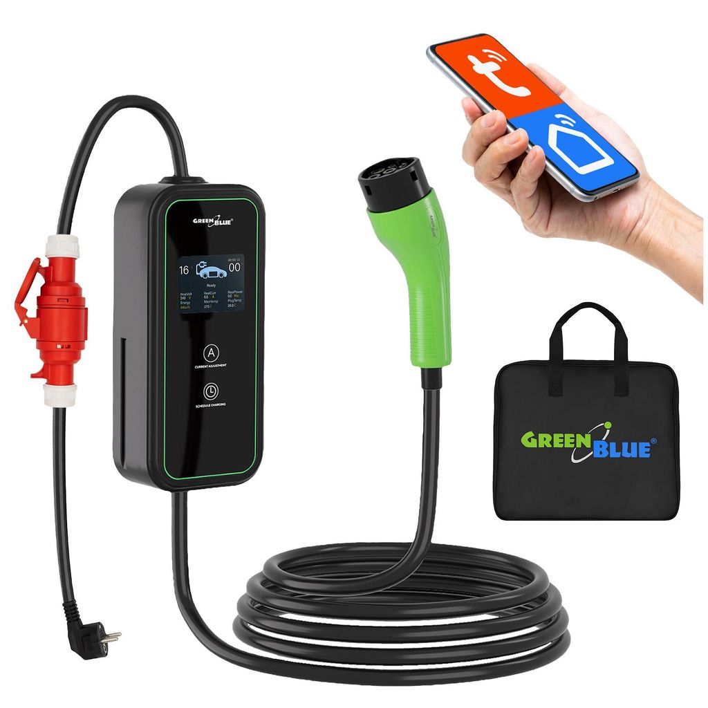 GroeneBlue-lader voor elektrische voertuigen (EV) en Productafbeelding 
