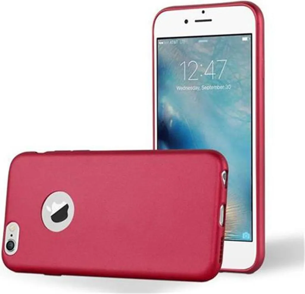 Cadorabo custodia protettiva per Apple iPhone 6 PLUS / 6S PLUS custodia in rosso telefono cellulare TPU custodia in silicone Custodia Cover