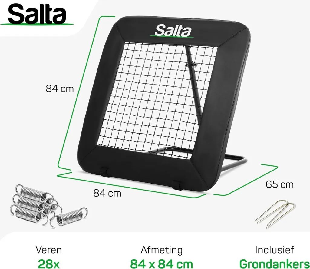 Salta Motion Rebounder 84x84 cm - Cadre robuste et inclinaison variable - 14