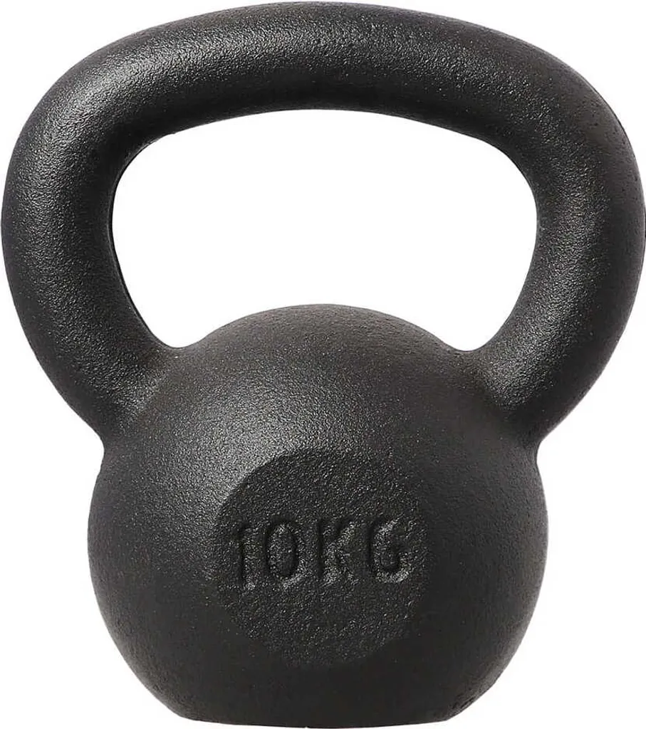 Kettlebell HMS KZG10 Fonte Durable - Poignée Ergonomique Prise Facile