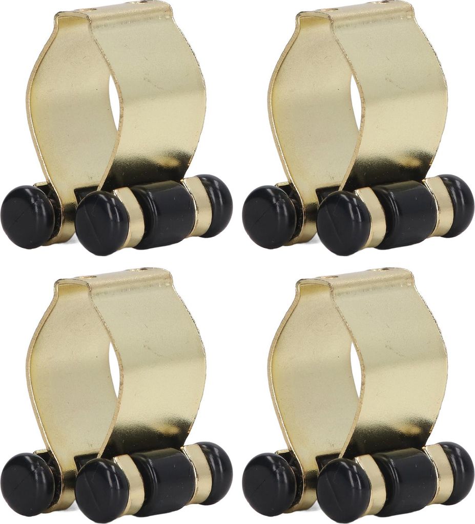 4 Stück Billard Pool Queue Clip Wandhalterung Metall Eisen Stick Halter Rack für Angelrute Gold