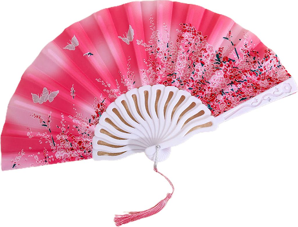 Klapperlüfter glänzende Textur Schöne verschiedene Stile glatte Oberfläche feine Verarbeitungsdekoration Oxford Stoff Chinesischer Stil Handhel...