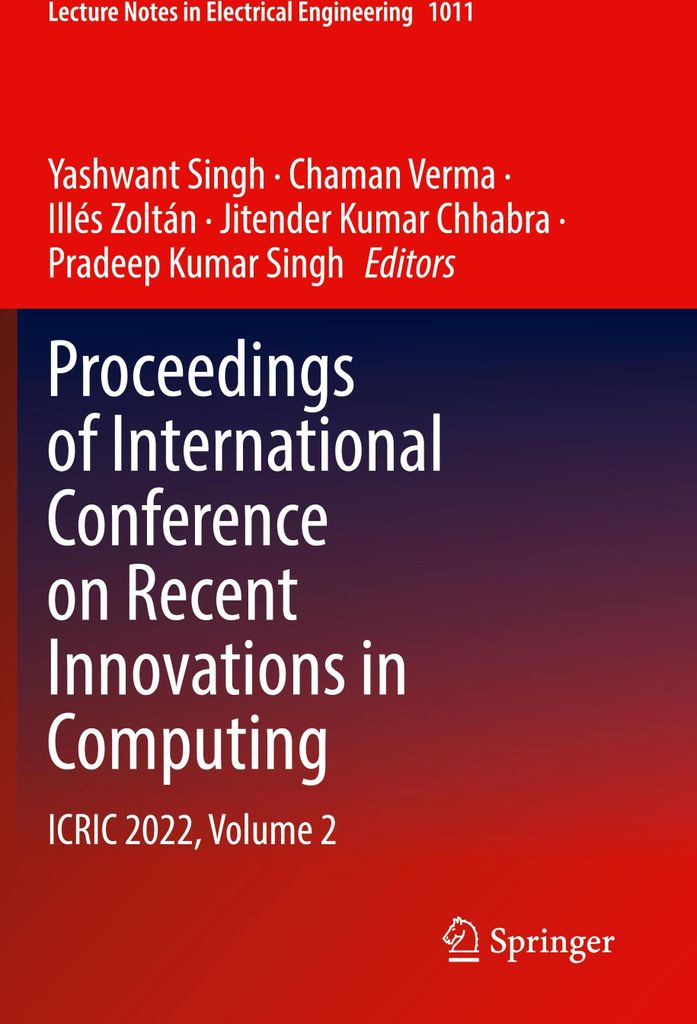 Proceedings of International Conference on Recent Innovations in Computing