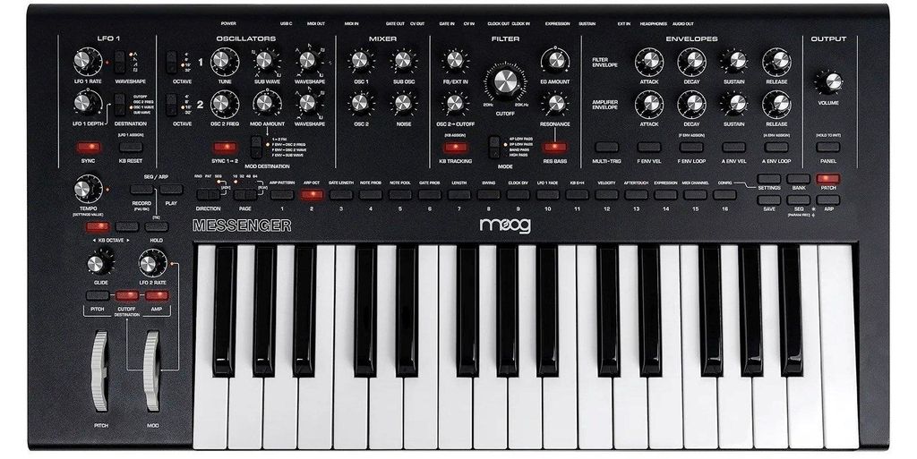 MOOG Messenger - Ein monophoner analoger Keyboard-Synthesizer