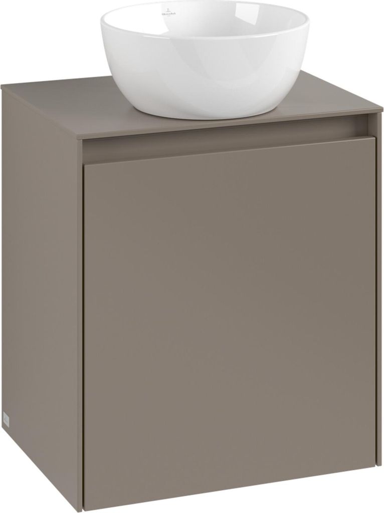 V&B Waschtischunterschrank Collaro 50x54,8x38cm, WT mittig, glossy white