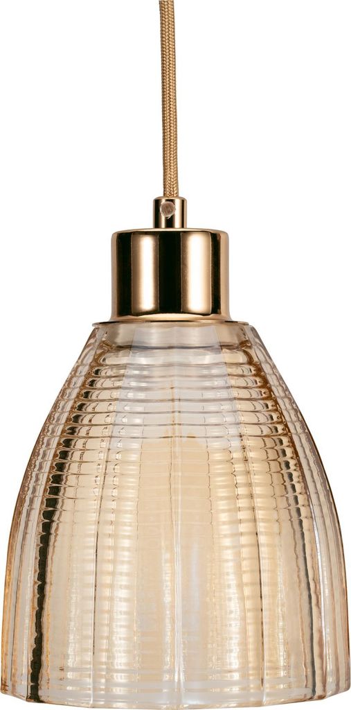 A close-up studio shot of a pendant light.