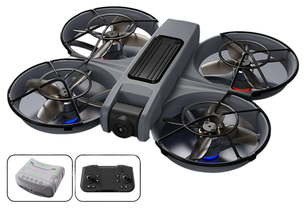 Mini Drone Caméra 4K Pliable avec Flux Optique et Protection Intégrale