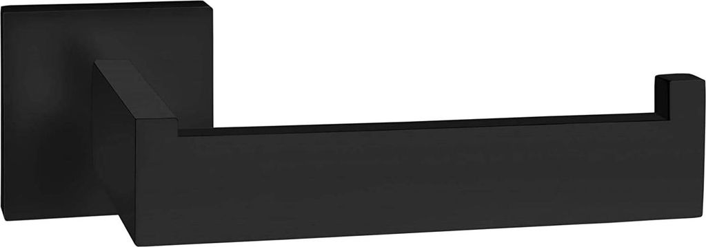 Schwarze Toilettenpapierhalter - rostfreier Stahl Gewebebringer für Badezimmer und Küchenaccessoire - Wandmontage mit Schrauben - quadratisch 304...