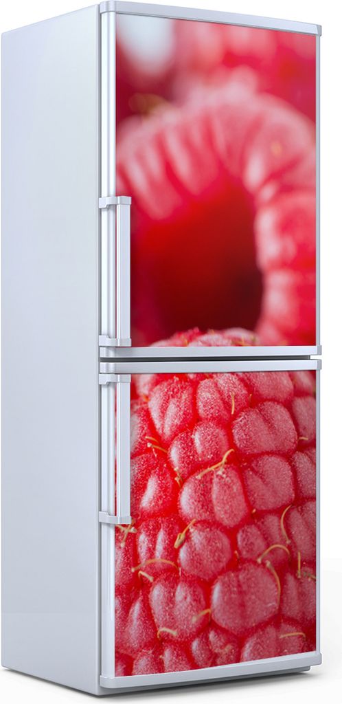 Kühlschrankdekoration 60x180 cm Aufkleber auf dem Kühlschrank - Rasperries Obst