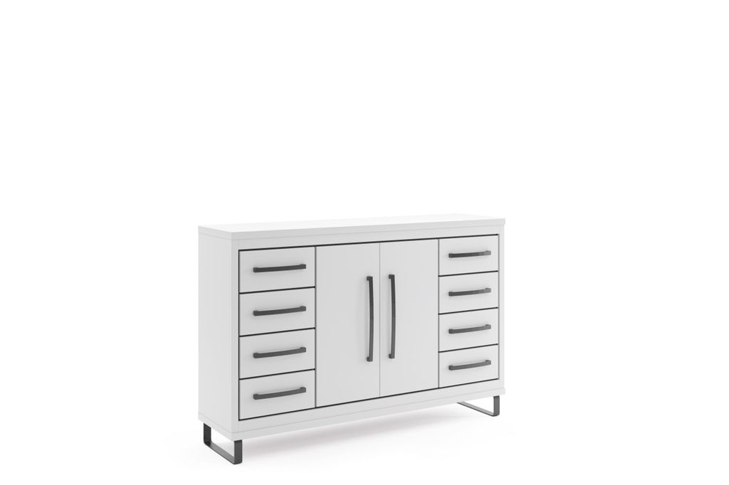 FurMeb24 Kommode CAPRI C06 170 x 108,6 x 41 cm - Weiss