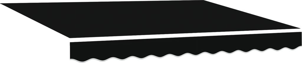 Eleganten-Stil Automatische einziehbare Markise Schwarz 350x250 cm - Markisen DE20686