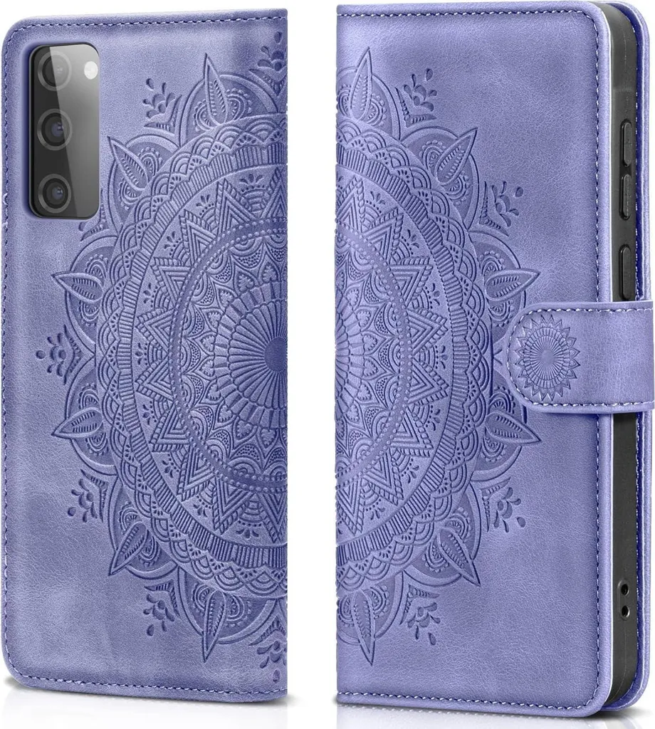 Custodia Portafoglio Samsung S20 FE Viola Pelle - Cover con Supporto - 8