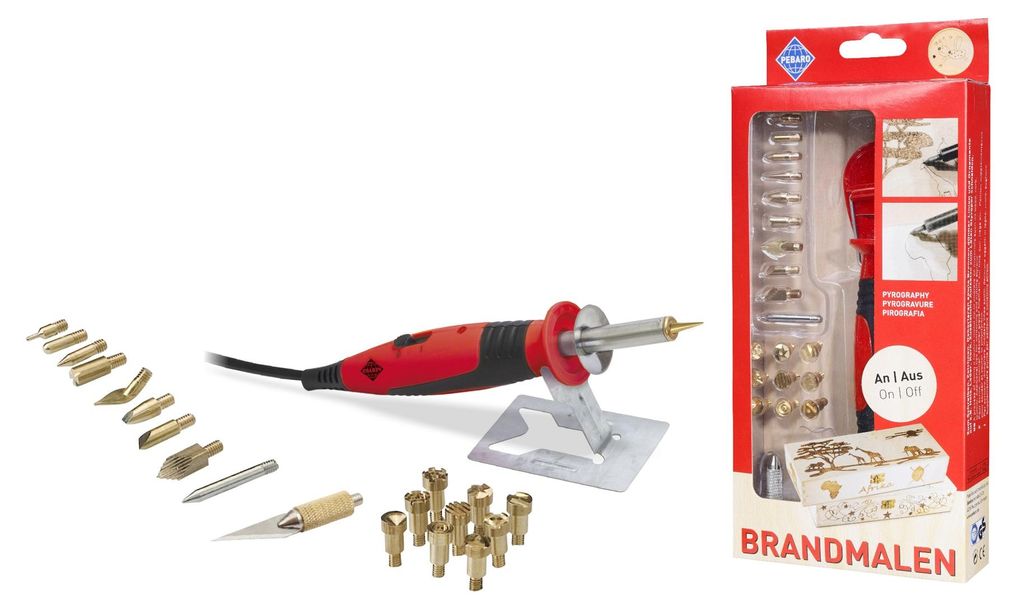 PETER BAUSCH Brandmal-Set mit An/Aus Kolben und 20 Produktbild 