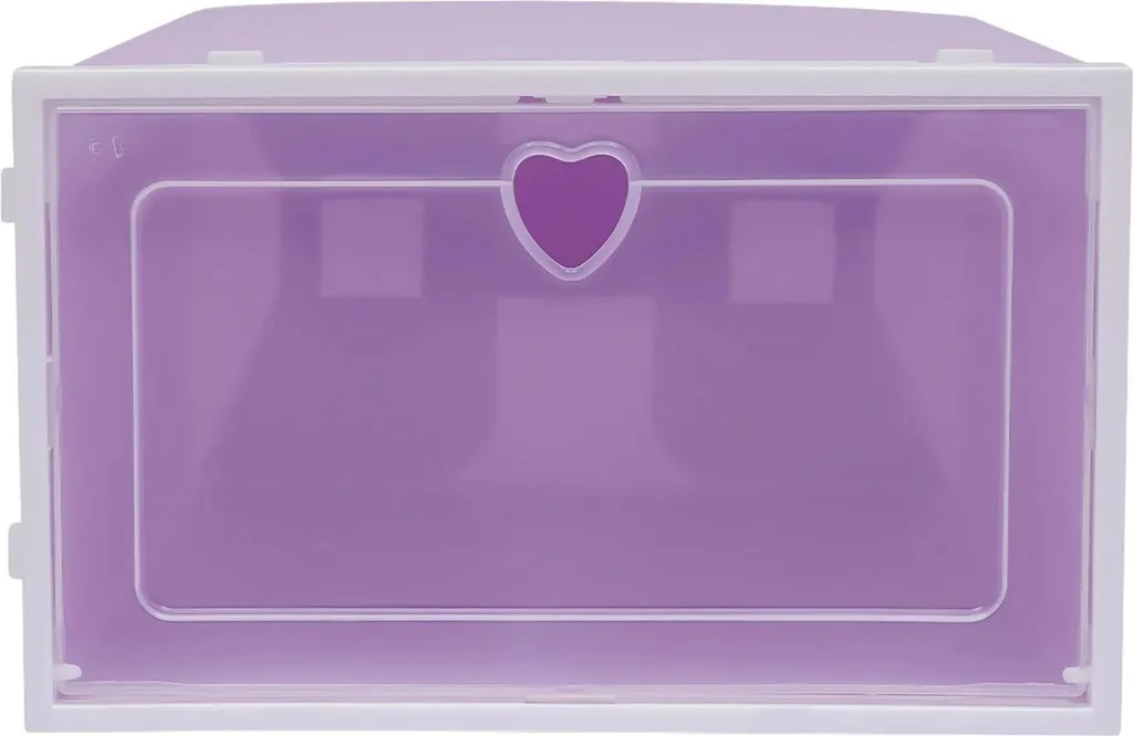 Organiser ses chaussures facilement avec ce pack de 20 boîtes violettes - 5