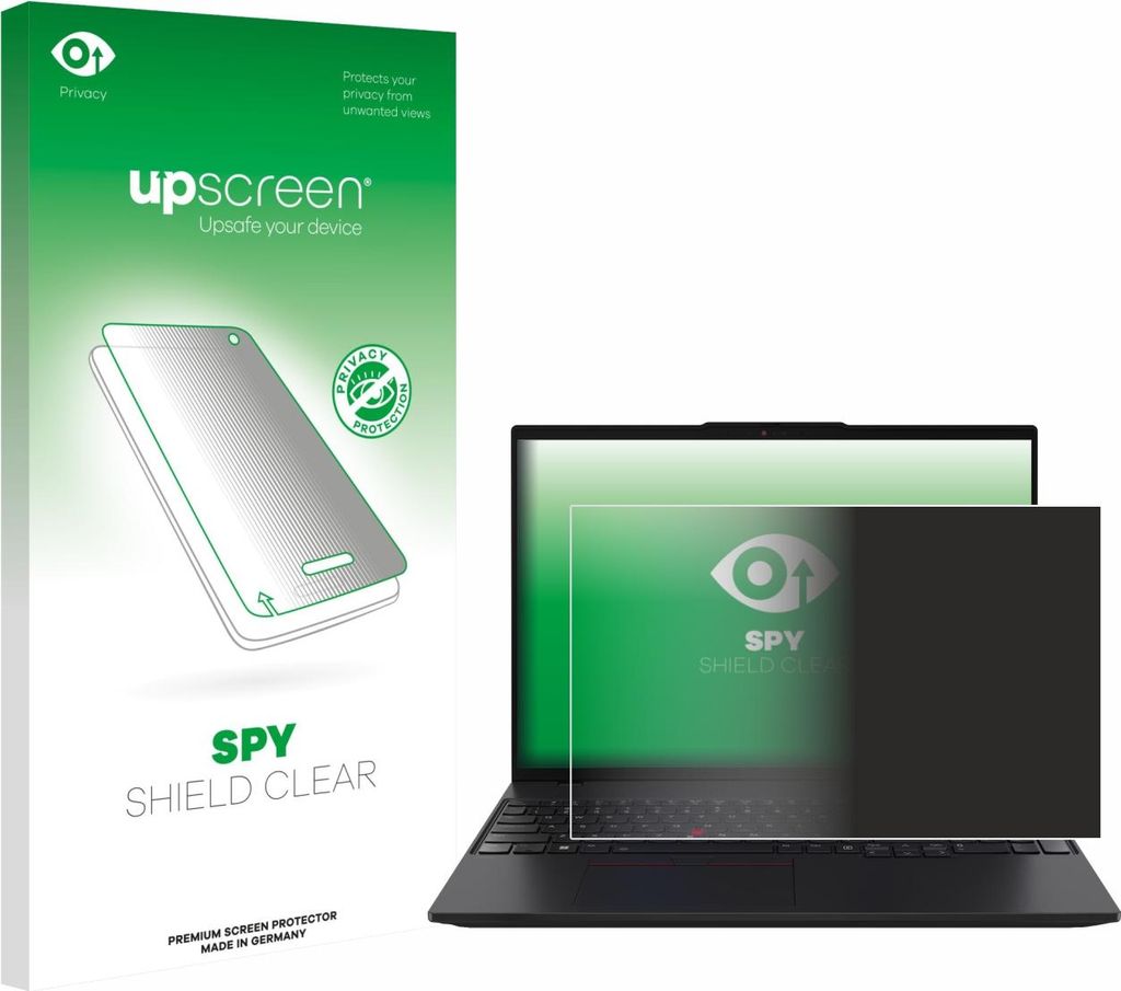 Für Lenovo ThinkPad L16 Gen 2 Sichtschutzfolie Schutzfolie upscreen Anti-Spy Privacy Sichtschutz Blickschutz Display Schutz Folie Blaulichtfilter