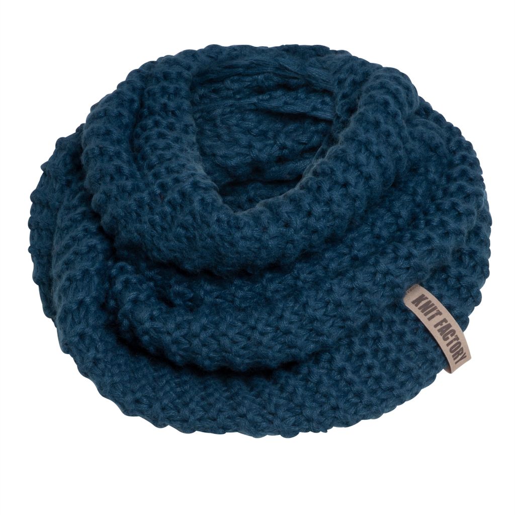 Knit Factory Alex Loop Schal - Petrol