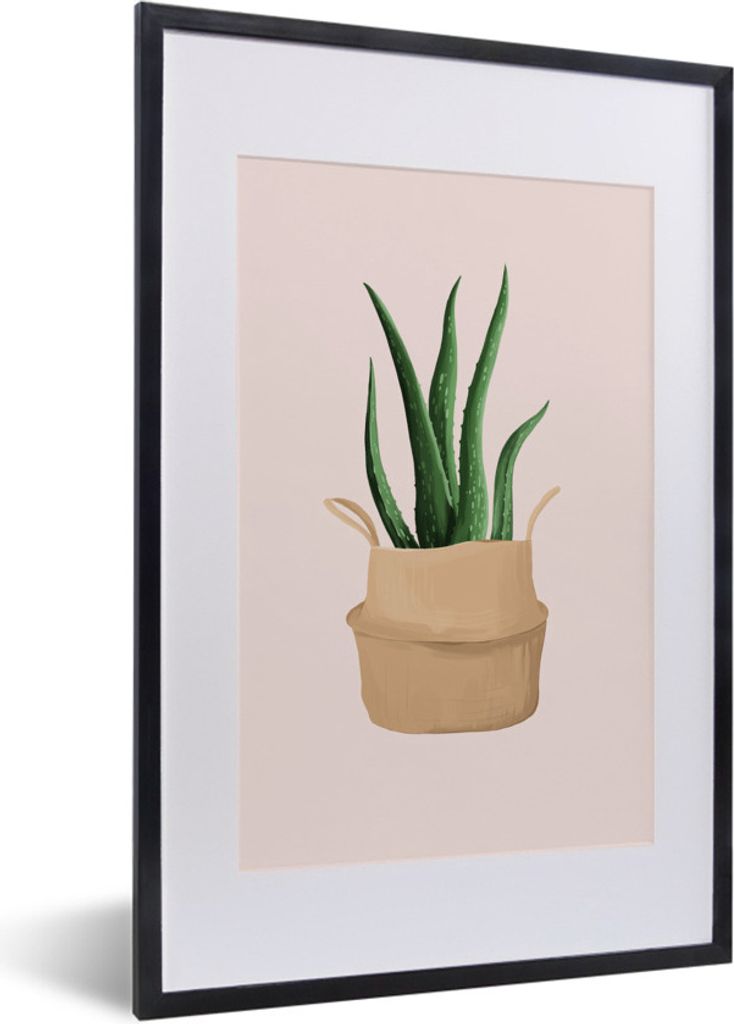 MuchoWow® MuchoWow® Gerahmtes Poster Pflanzen - Aloe Vera - Produktbild 