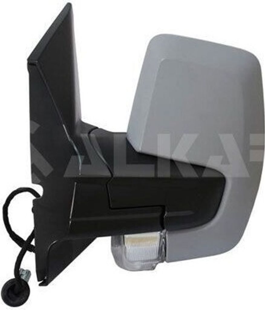 ALKAR 9251381 Außenspiegel Seitenspiegel Links für FORD Transit Custom V362 Kastenwagen (FY, FZ) Beheizt Konvex Grundiert Elektrisch