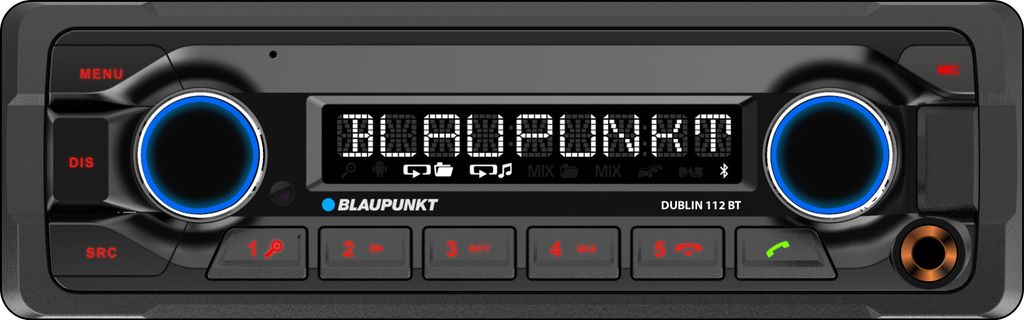 Blaupunkt Dublin 112 BT | 1-DIN Autoradio | 12V | Bluetooth Produktbild 