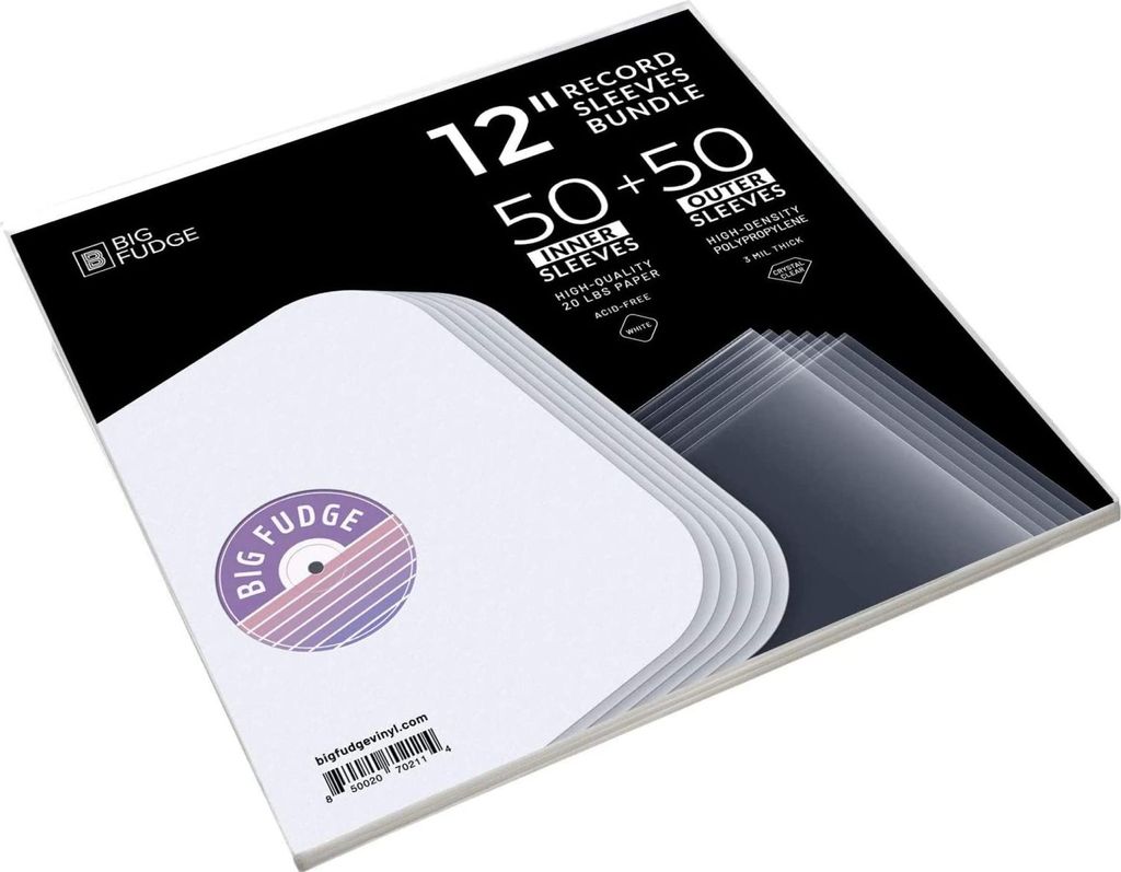BIG FUDGE Vinyl Schutzhüllen - 50 Innenhüllen & 50 Produktbild 