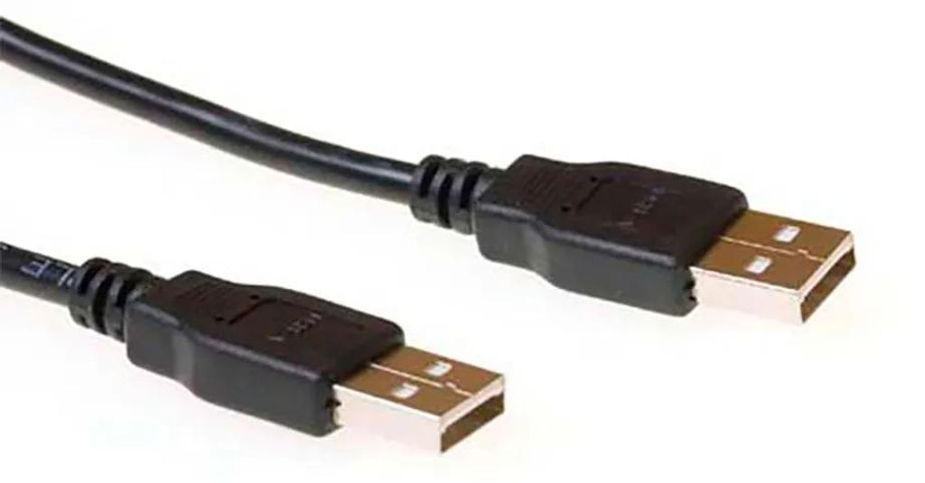 ACT USB 2.0 Connection Cable Black 5.0m, 5 m, USB A, USB A, Männlich/Männlich, Schwarz