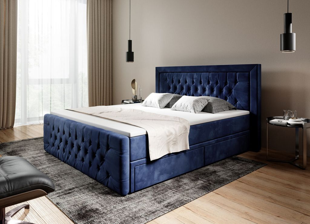 Moebelfest Boxspringbett 180x200 cm, Polsterbett mit 2 Produktbild 
