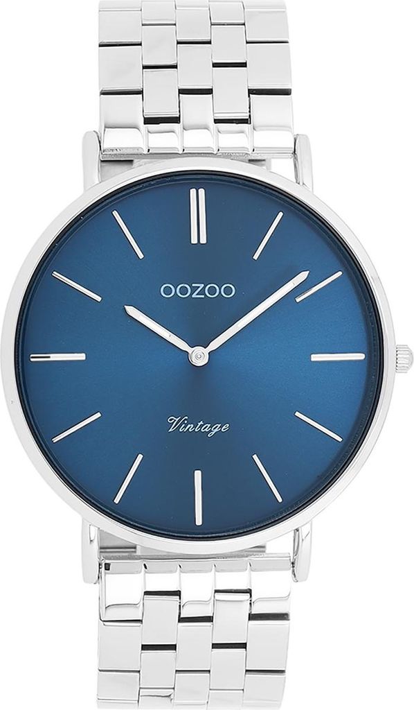 Oozoo Armbanduhr silber Metall Vintage Series Damen Analog-Quarzuhr UOC20401