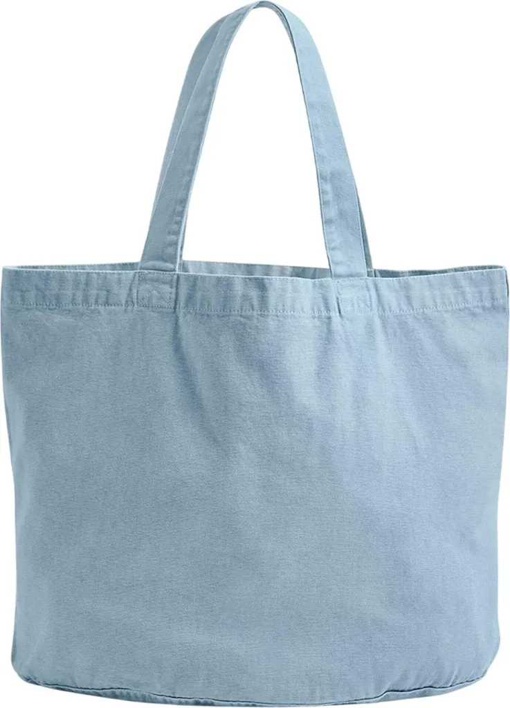 Borsa Cotone Westford Mill BC7231 - Azzurro Antico Eco-Tinta