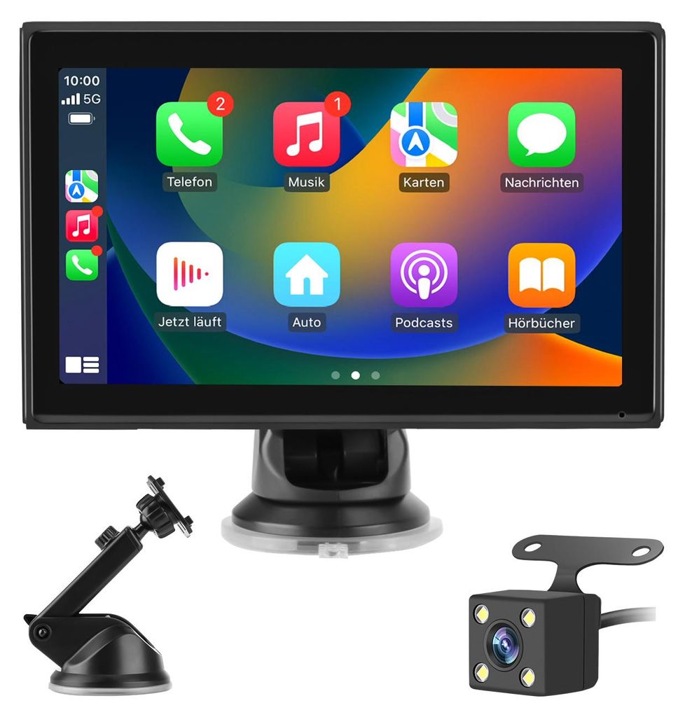 7 Zoll Universal Android Auto Carplay Navi Bluetooth KFZ Navigation GPS Rückfahrkamera