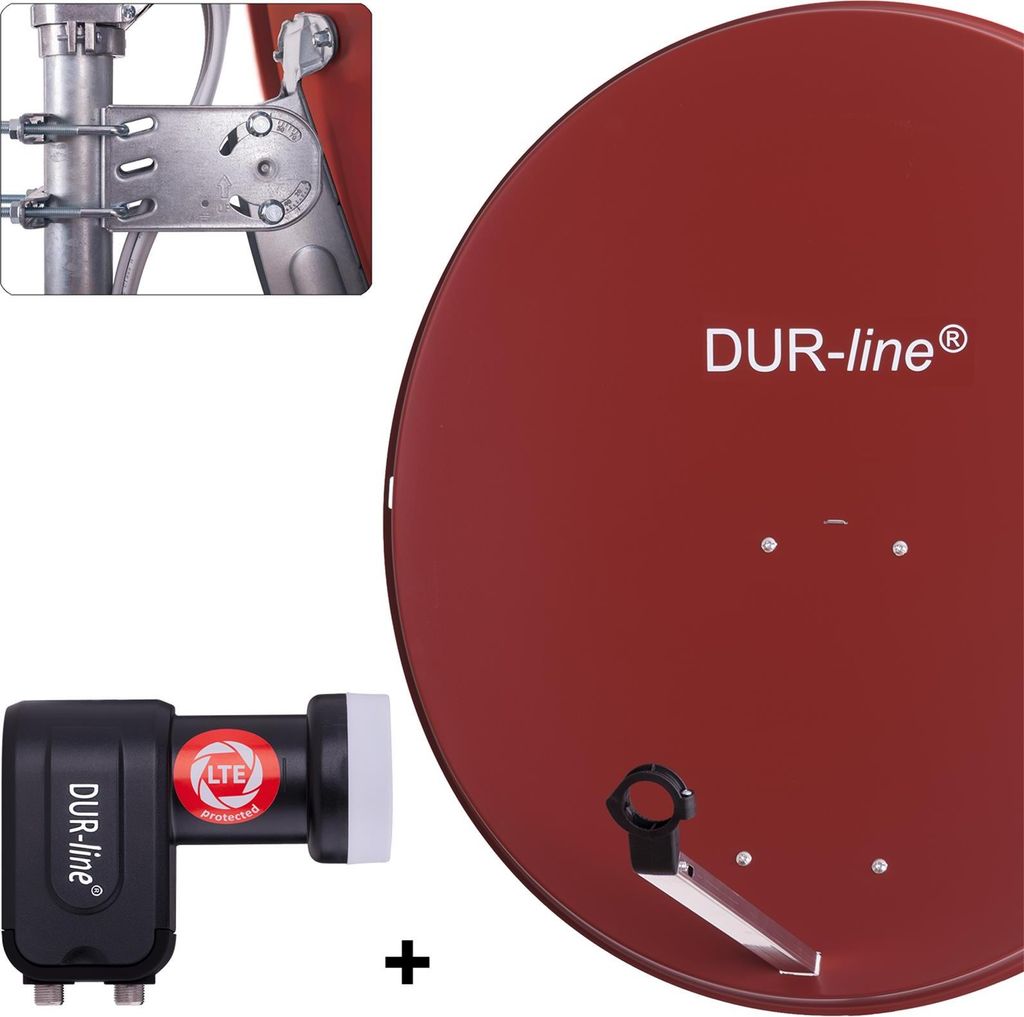 DUR-line MDA 90 R + +Ultra Twin LNB 2 TN LNB Set Produktbild 