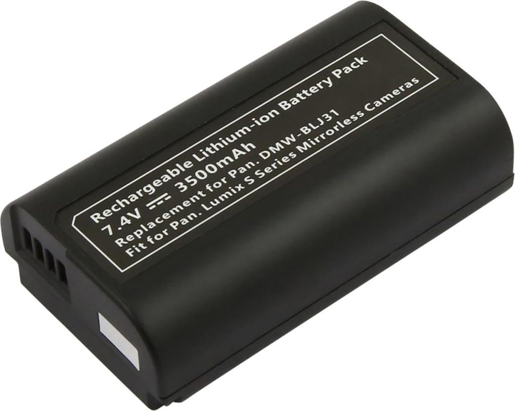 Avizar, Panasonic DMW-BLJ31E Lithium-Ionen Kamera Akku 7,4V 3500mAh, Schwarz