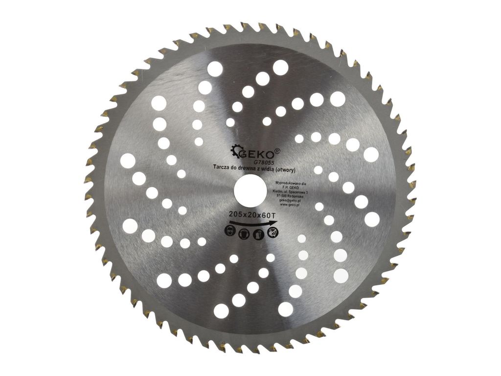 Lama per legno 205x20x60T (fori) Immagine del prodotto 
