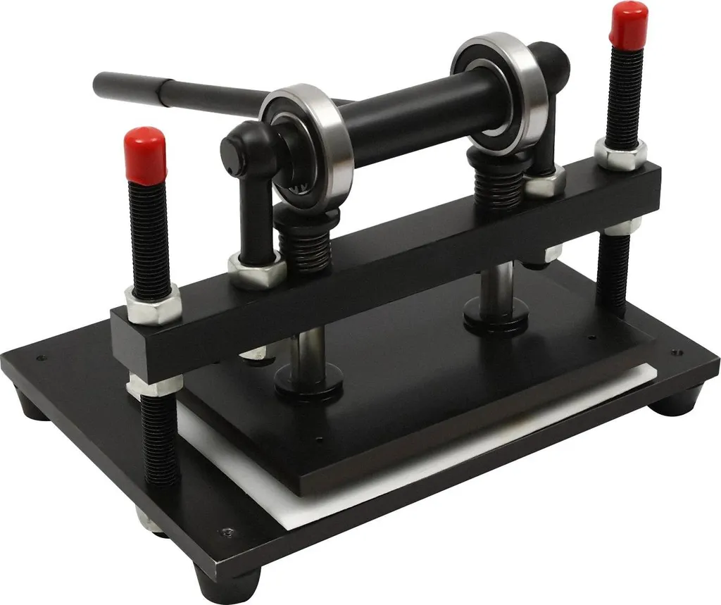 Machine à découper le cuir manuelle - Presse d'atelier en acier noir