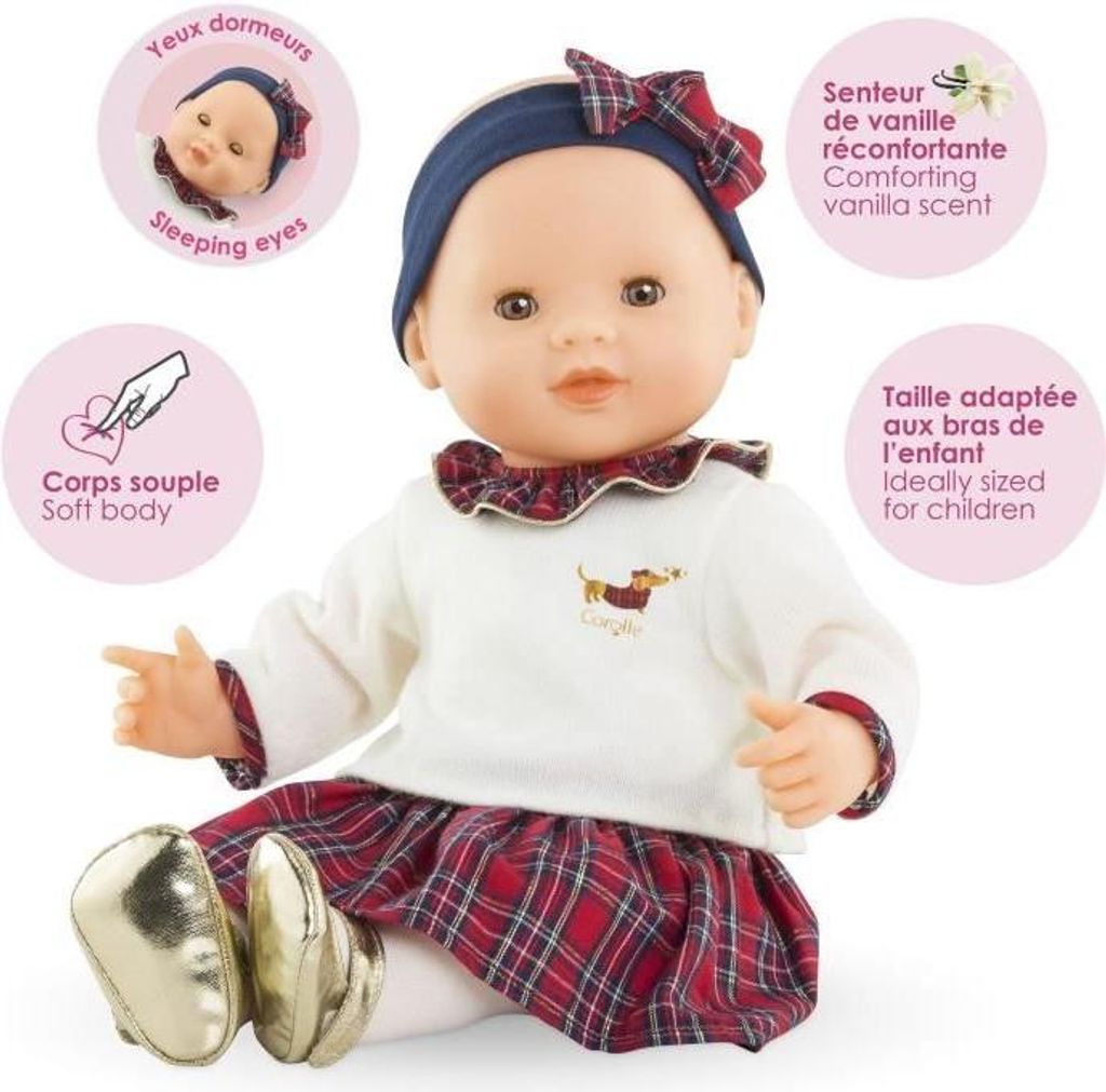Corolle Mon Grand Poupon Suzanne, 36cm, Corolle en Fetes Kollektion, Puppe mit Vanilleduft