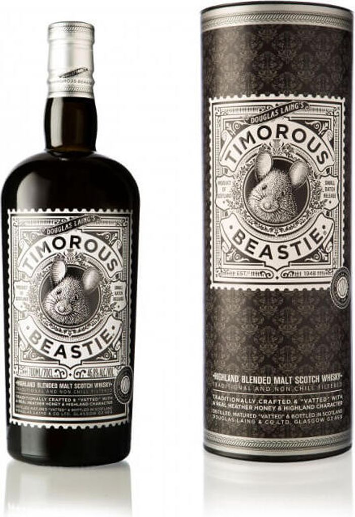 Douglas Laing TIMOROUS BEASTIE Highland Blended Malt 46,8% Vol. 0,7l in Geschenkbox