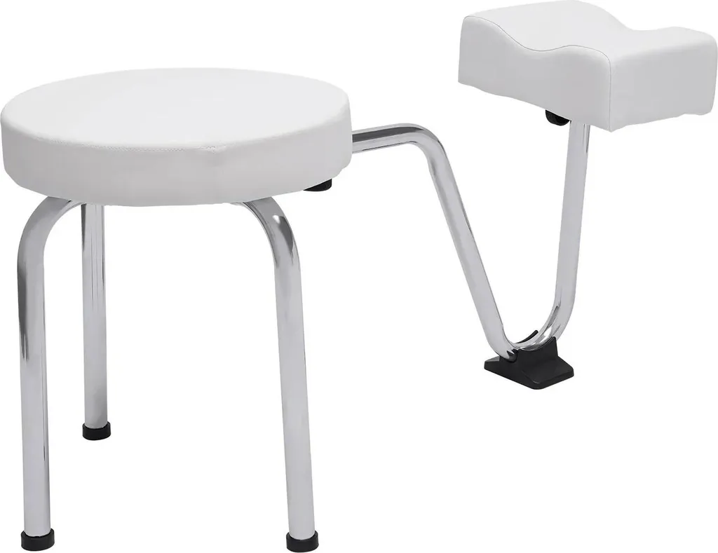 Poggiapiedi Pedicure Bianco Regolabile 55 cm - Design per Estetica