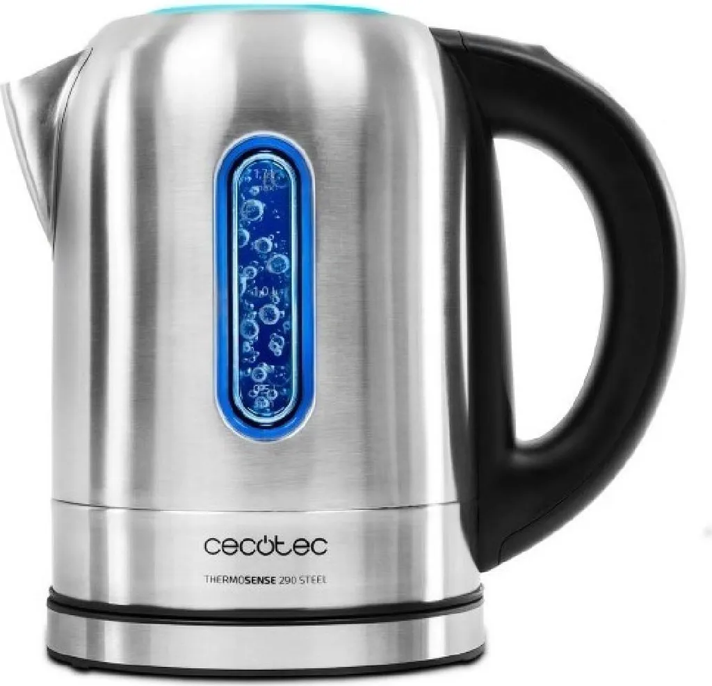 Bouilloire sans fil Cecotec en inox avec système de chauffe rapide