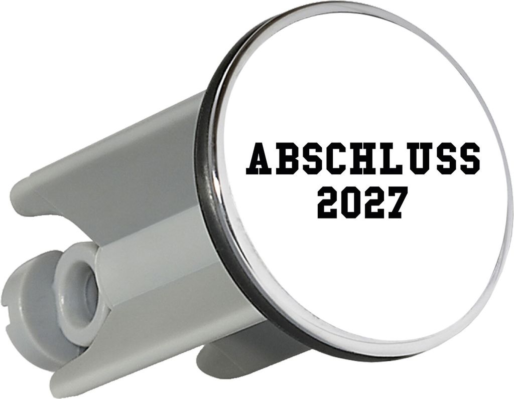 Huuraa Waschbeckenstöpsel Abschluss 2027 Schulabschluss 4cm höhenverstellbar Abflussstopfen Geschenkidee