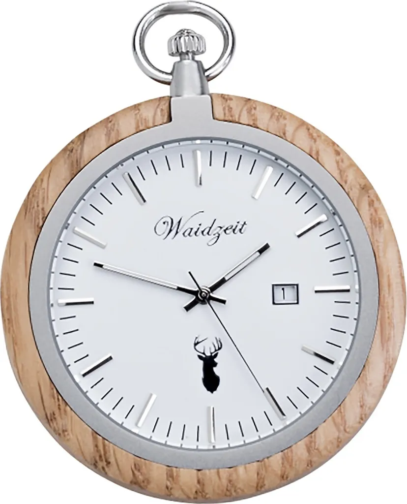Waidzeit Orologio Analogico Uomo: D2UWAYT01 in Legno e Acciaio Blu