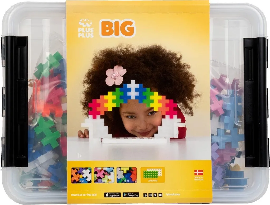 Jeu de construction Plus-Plus 3413 : 200 briques colorées dès 12 mois