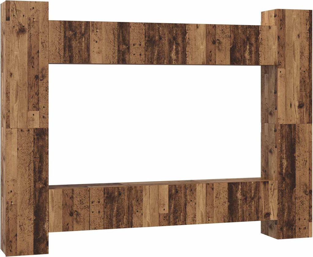 TV-Schrankset 10 pcs Altholz 30,5 x 30 x 90 cm Holzwerkstoff