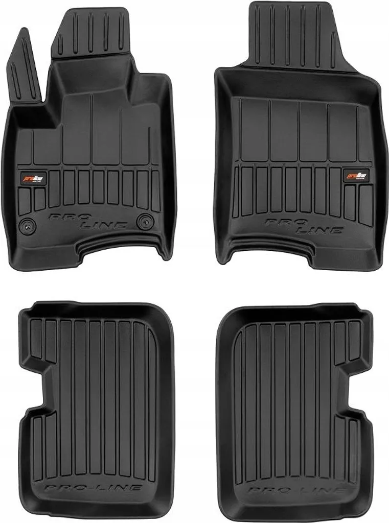 Tappetini Gomma Fiat Panda 3 2011-2021 3D Vaschetta su Misura