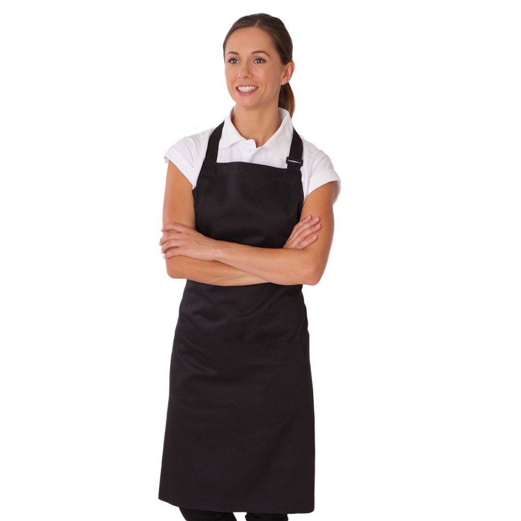Le Chef - Herren/Damen Unisex Schürze BC4988 (Einheitsgröße) (Schwarz)
