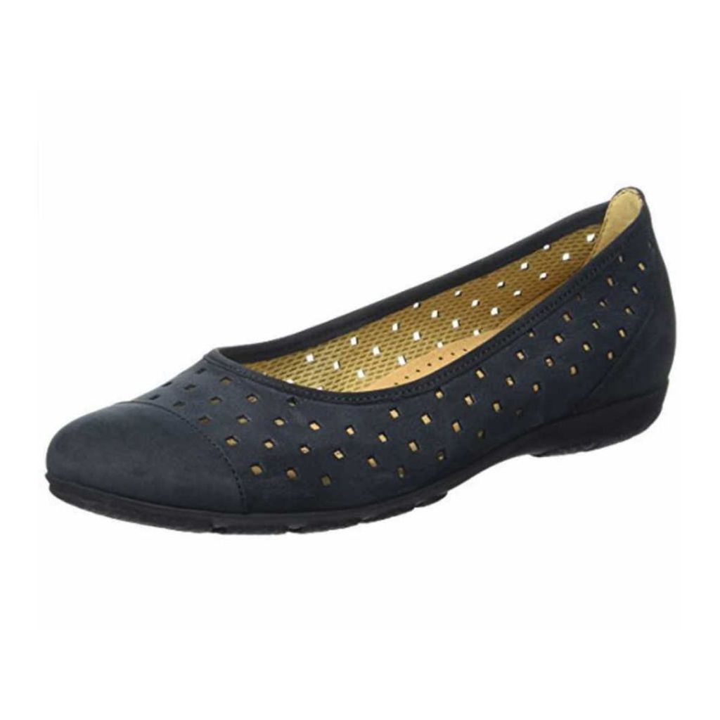 Gabor Ballerinas in Übergrößen Blau 64.169.16 große Damenschuhe, Größe:43